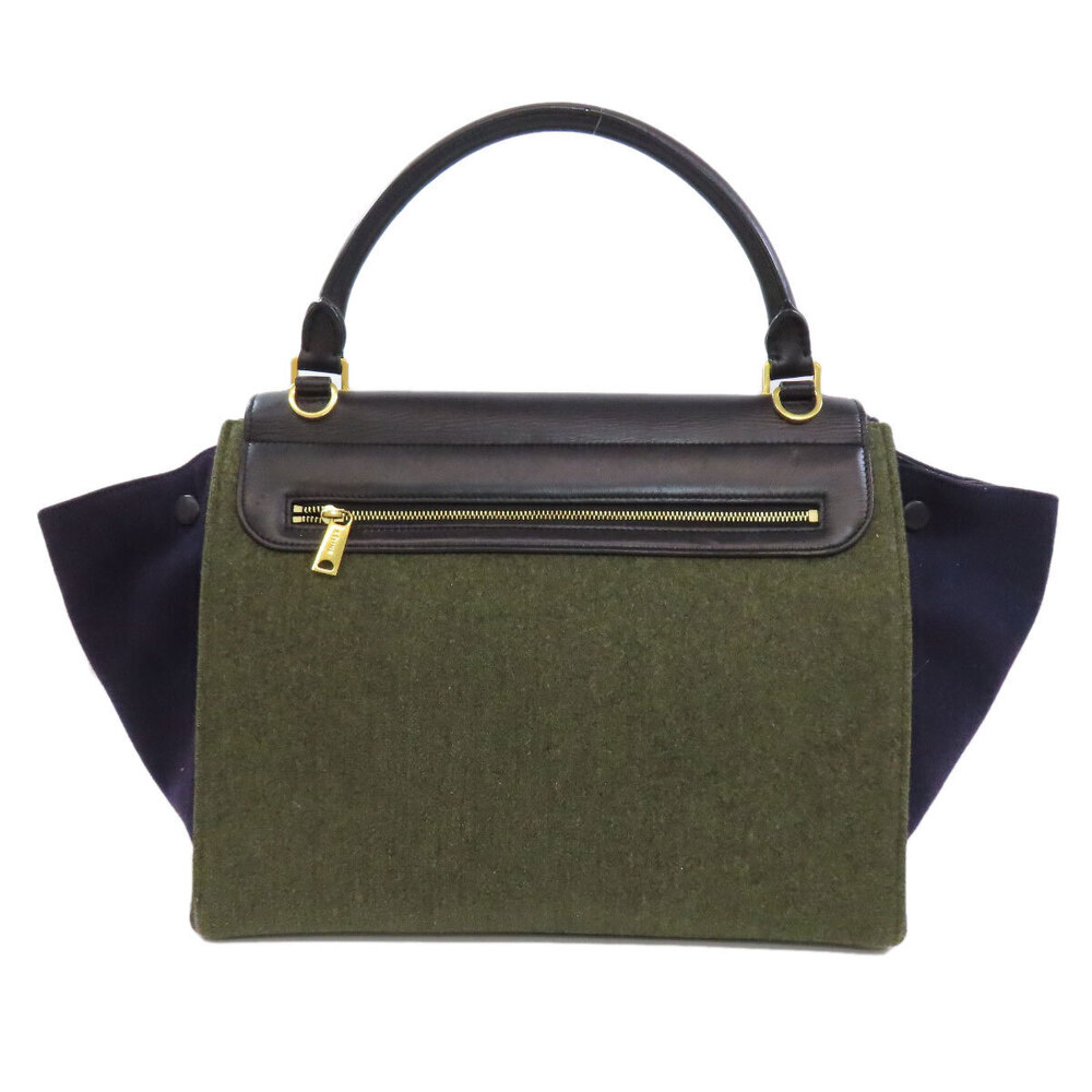 Celine bag Trapeze Shoulder 2way Leather Calfskin leather